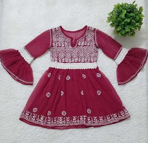 short kurti with bell sleeves