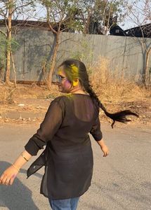 Embroidered Black Kurti
