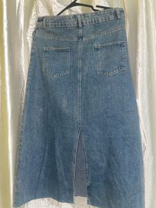 Denim Midi Skirt
