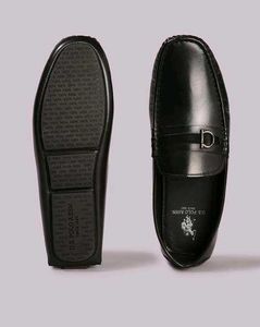 U.S. Polo Assn.  Mens Black Loafers