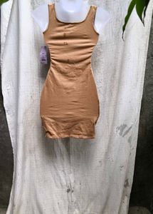 14296. Tan Bodycon Dress
