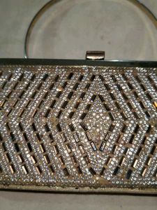 Sparkling Diamond Pattern Evening Bag