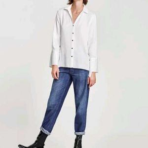 Zara satin shirt