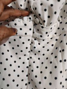 Madame Polka Dots Off Shoulder Jumpsuit