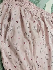 Cute Heart Print Pajama Set