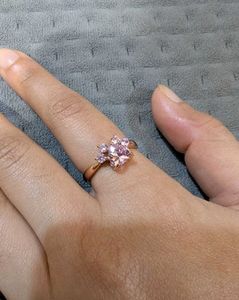 Ring rose-gold plated paw