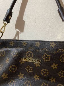 Brown Patterned Shoulder Bag