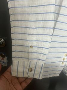 UCB Kids BLUE STRIPED FULL SLEEVES SHIRT -EL SIZE