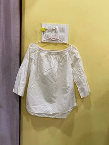Off-Shoulder White Top