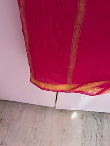 New Organza Pink Dupatta