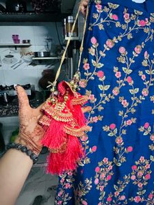 Shimmer Party Lehenga Choli Lengha Flower Designer