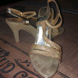 Sparkly Gold Heels