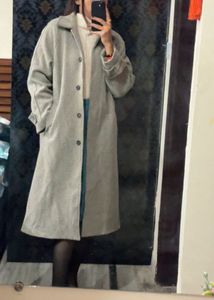Elegant Grey Trench Coat