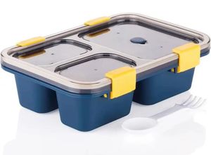 3-Compartment Leak-Proof Lunch Box