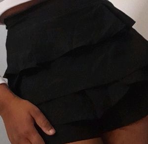 Mini Skirt with Shorts.
