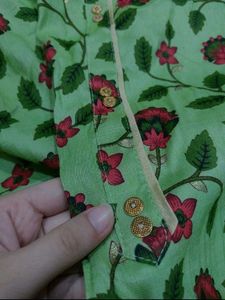 Floral Leafy Printed Kurti