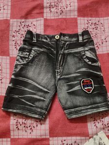 tshirt half denim set