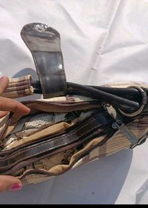 Stylish Plaid Pattern Handbag