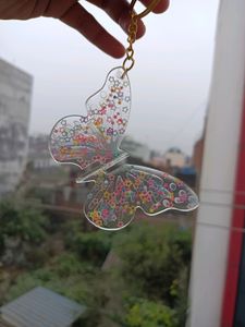 Resin Beautiful Butterfly Keychain