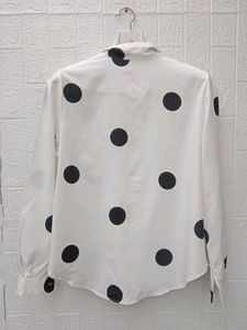 New with tag Pinterest Chic Polka Dot Bow Blouse