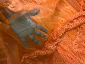 Orange Ethinic Gown