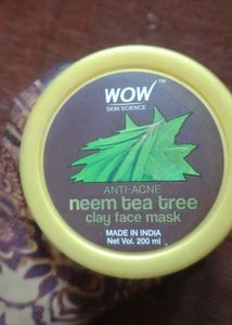 WOW Skin Science Anti-Acne Neem Tea Tree Clay Face