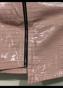 Imported Leather Skirt