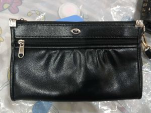 Black Handbag with Matching Wallet