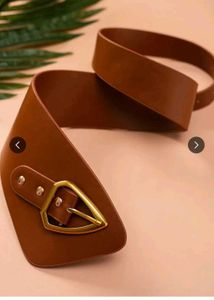 Brown Wide Waist Belt