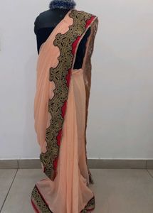 Elegant Embroidered Saree