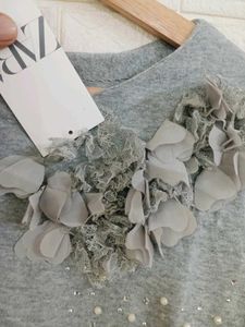 Gray T-Shirt Top