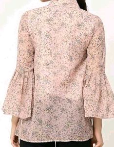Women&#39;s Floral Printed Flared Top