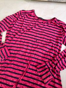 Striped Pink Tunic Top