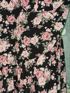 Lack Floral Corset Mini Cute Dress