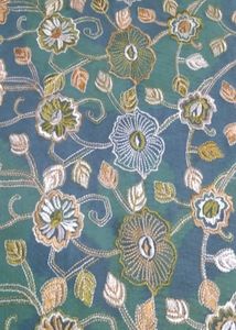 Embroidery Georgette Sky Blue Dupatta
