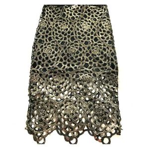 Elegant Floral Lace cutout designer Skirt