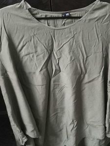 Olive Green Oversized Tunic Top - XXL