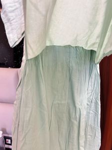 Elegant Mint Green Kurta set/ Maxi dress