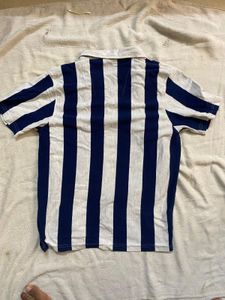 All Rugged Navy &amp; White Striped Short-Sleeve Shirt