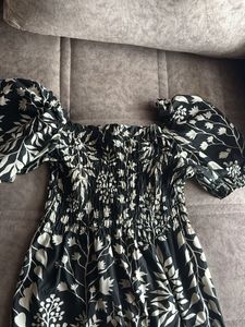Floral Print Off-Shoulder Maxi Dress