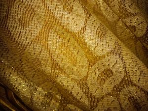 Elegant Gold Anarkali Gown