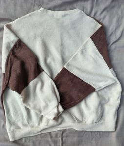 Two-Tone Terry Crewneck Sweatshirt