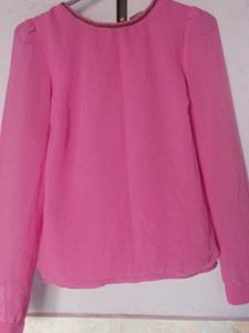 Pink Long Sleeve Top