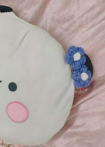 Purple Crochet bandana💜(Wid Clips)