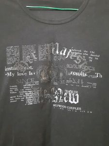 Black Long Sleeve Graphic Tee
