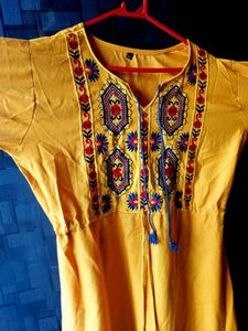 Cute Yellow Dress For Women
