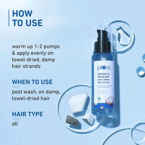 PlumCoconut Nutri-Shine Hair Serum For Smooth, Shi
