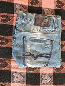 Diesel Distressed Wash Jeans