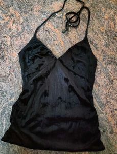 Black Halter Top