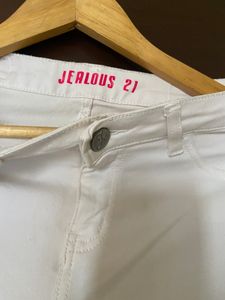 Women Jealous 21 White Jeans